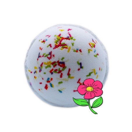 Rainbow Bath Bomb - Summer Peonies - 1 unit 180gr.