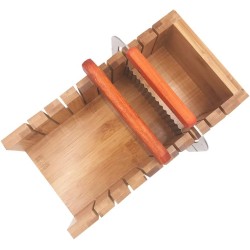Juego de cortadores de jabón de madera -...
