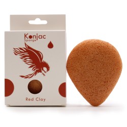 Esponja Facial Konjac - Arcilla Roja -...