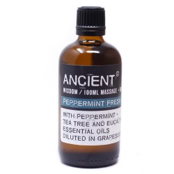 Olio da Massaggio - Menta Fresca - Menta Piperita, Tea Tree ed Eucalipto - 100ml