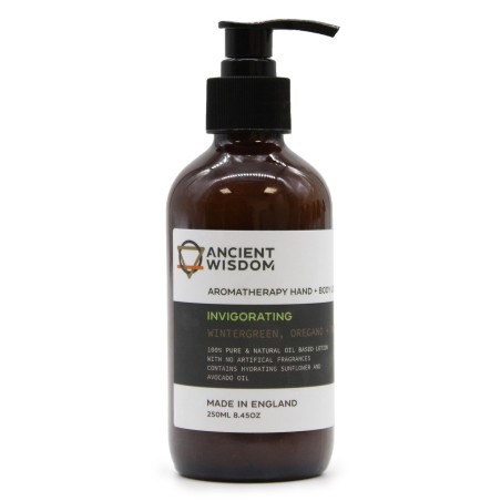 Crema Loción de manos y cuerpo de gaulteria, orégano y tomillo 250 ml - Vigorizante