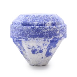 Bomba de Banho de Pedras Preciosas - Branca e...