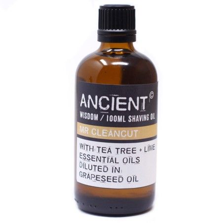 Aceite de Masaje - Mr Cleancut - Aceite de Afeitado - Jojoba, Árbol de Té, Lima y Menta - 100ml  - 1