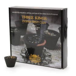 Caja de 12 Copas de Resina de Incienso - Tres Reyes