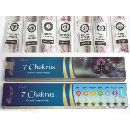 Vedische wierookstokjes 7 chakra