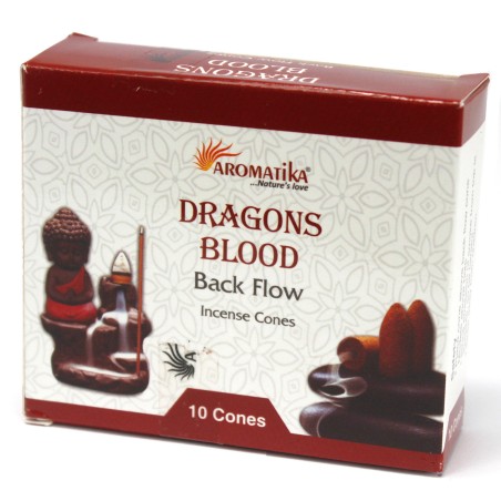 Conos de Incienso Reflujo Aromatika - Sangre de Dragon - 10 unidades