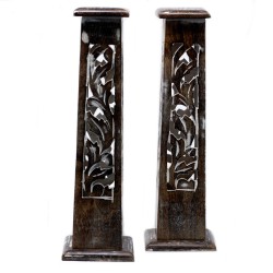 Tour d’encens - Porte-encens - Bois de manguier...