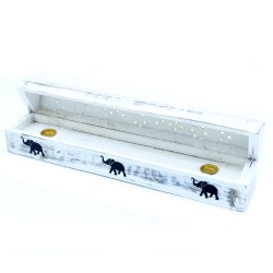 Wierookhouder met witte afwerking -...