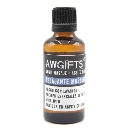 Aceite de Masaje - Por los músculos - Lavanda, Eucalipto y Menta - 50ml  - 1