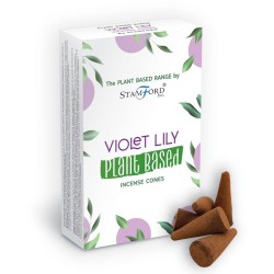 Conos de Incienso a Base de Plantas - Violeta...
